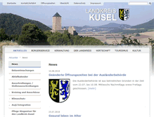 Tablet Screenshot of landkreis-kusel.de